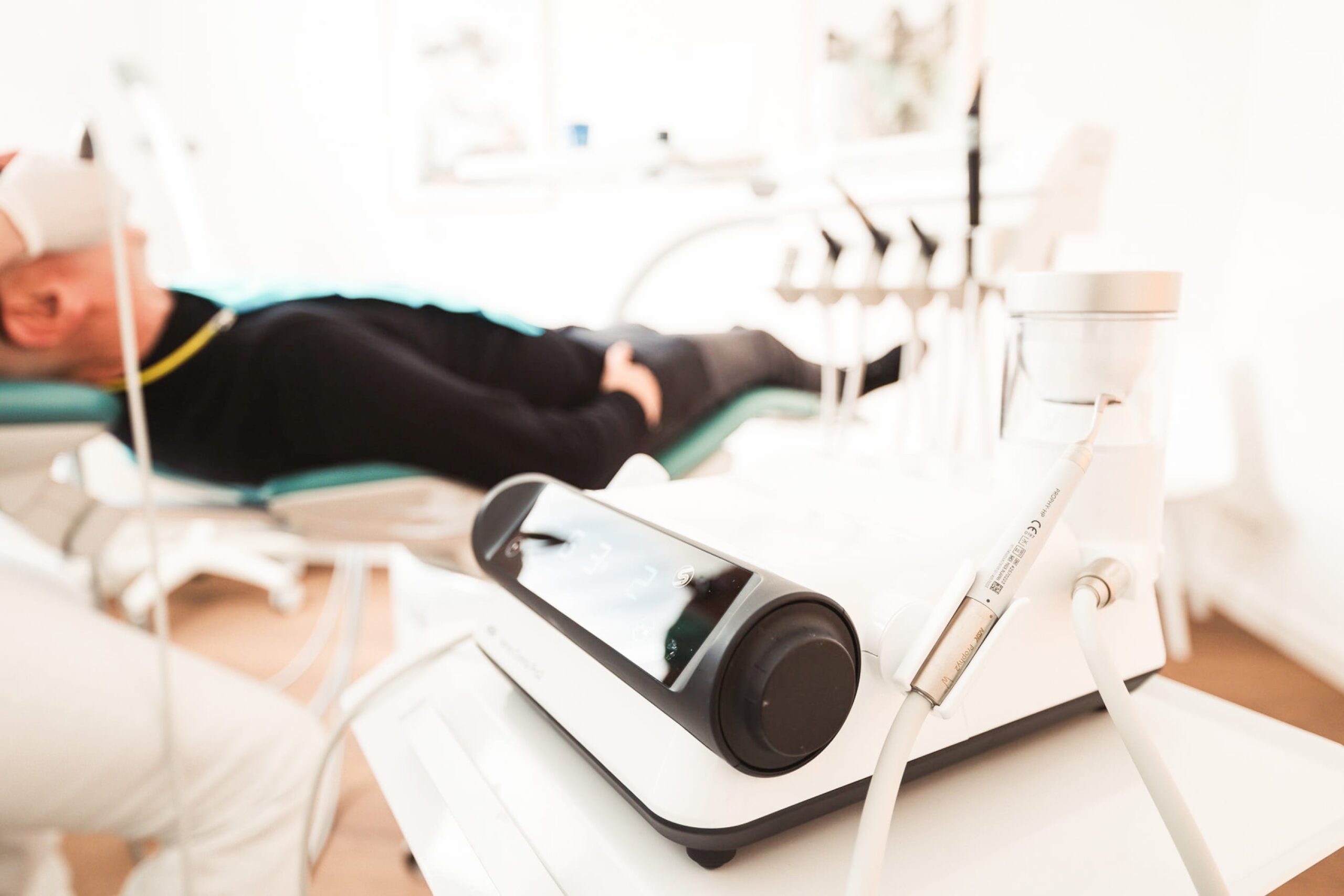 Nahaufnahme der modernen Geräte, die in der Praxis verwendet werden